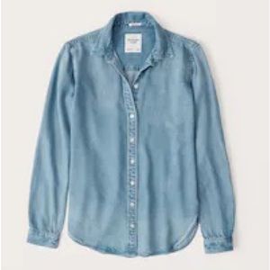 A&F 90s Boyfriend Chambray Shirt- NWOT